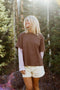 Cabin Club Top // Chocolate